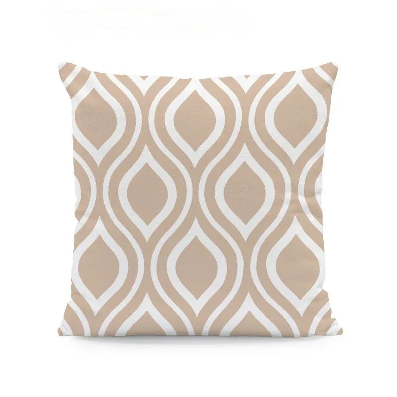Мода Бежевый Геометрический Подушка Стрела Лепесток Кружевная Текстура Подушка Наволочка 45X45см Полиэстер Декор Гостиная Наволочка
