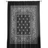 Bandana Paisley Black White Sheer Curtains for Living Room Decoration Window Curtains for Kitchen Tulle Voile Organza Curtains