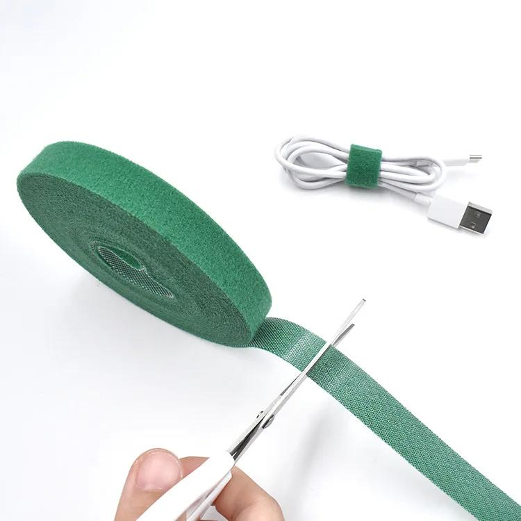 5/3/1 M Nylon Plant Bandage Tie Reusable Plant Hook Loop Ties Green Fastener Tape Bamboo Cane Wrap Support Home Garden Accessories