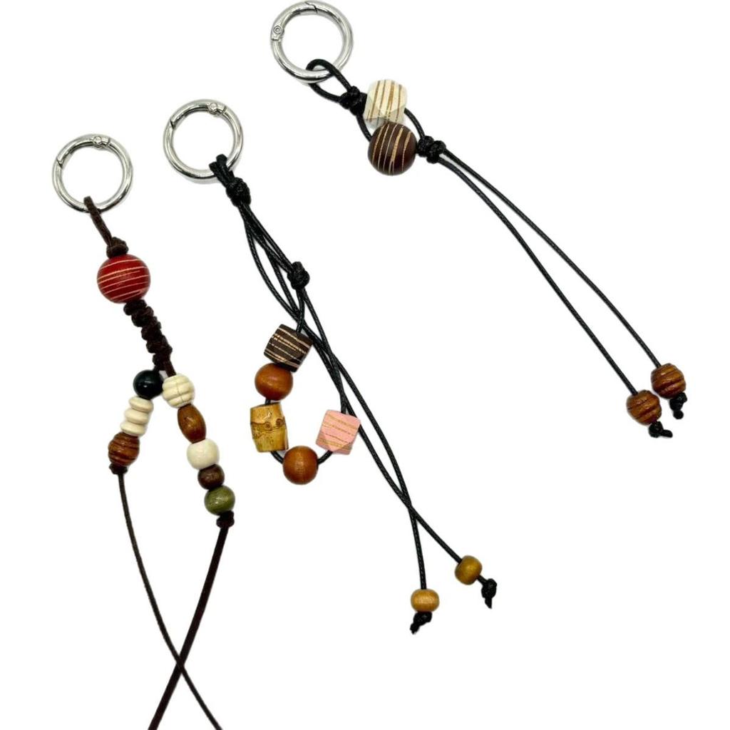 Handmade Retro Beaded Bag & Phone Charm Keychain Pendant