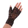 Перчатки с кружевом на половину пальца, женские эластичные сетчатые перчатки, коктейльные вечерние сексуальные перчатки, перчатки в готическом стиле, панк, солнцезащитные, дышащие