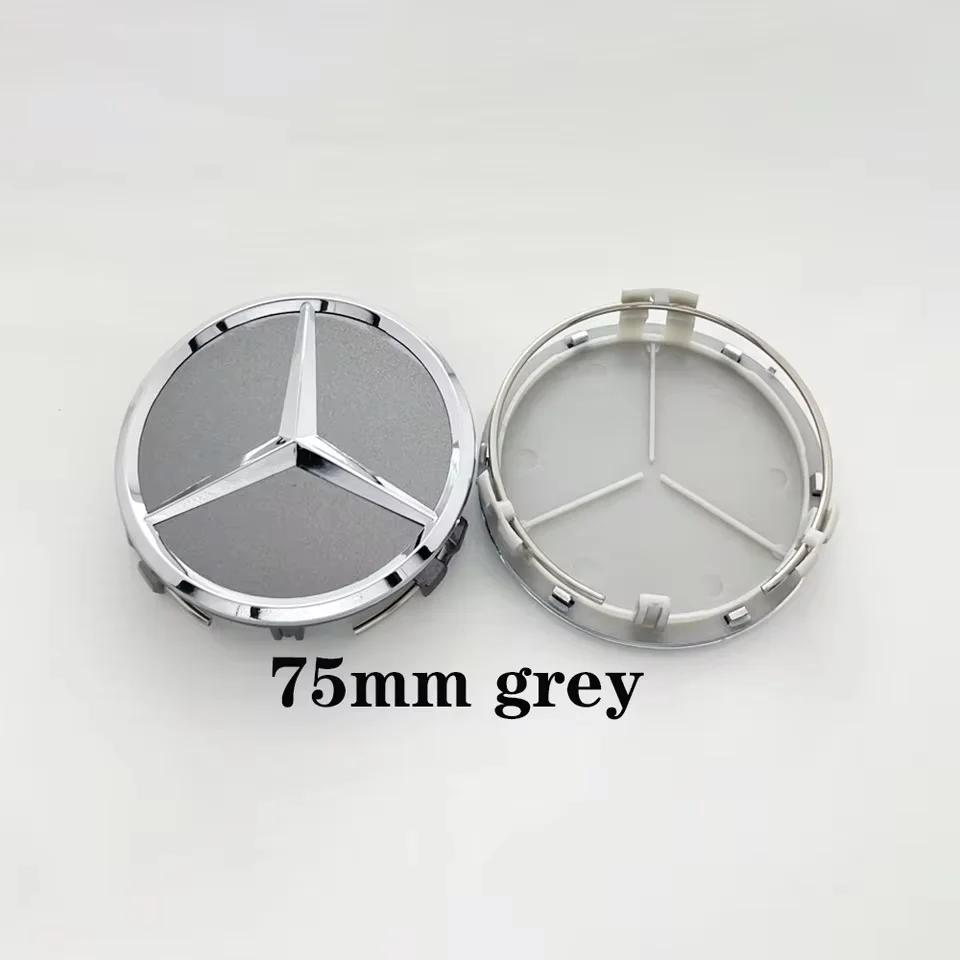 2025 Hot For Benz 4pcs Automotive Wheel Hub Center Cover Badge Modification Accessories Suitable for Mercedes Benz A C GLC GLA W