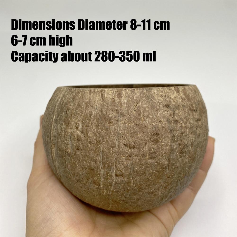 Маленький стакан для свечи Кокосовая чаша Круглая чаша Тарелка для фруктов Сухофрукты