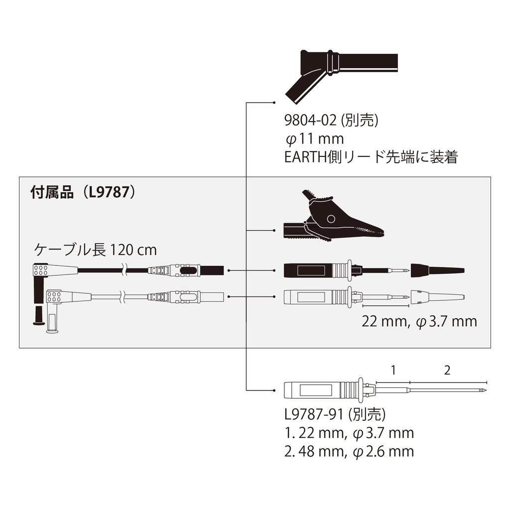 HIOKI Insulation Resistance Meter Megger Tester Made in Japan JIS Certified Digital 5 Ranges 50V 125V 250V 500V 1000V IR4051-10