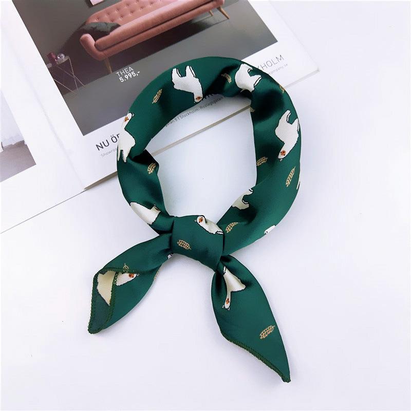 50 Spring/Summer New Small Scarf Small Square Scarf Women'S Professional Decoration Printed Professional Fashion Scarf