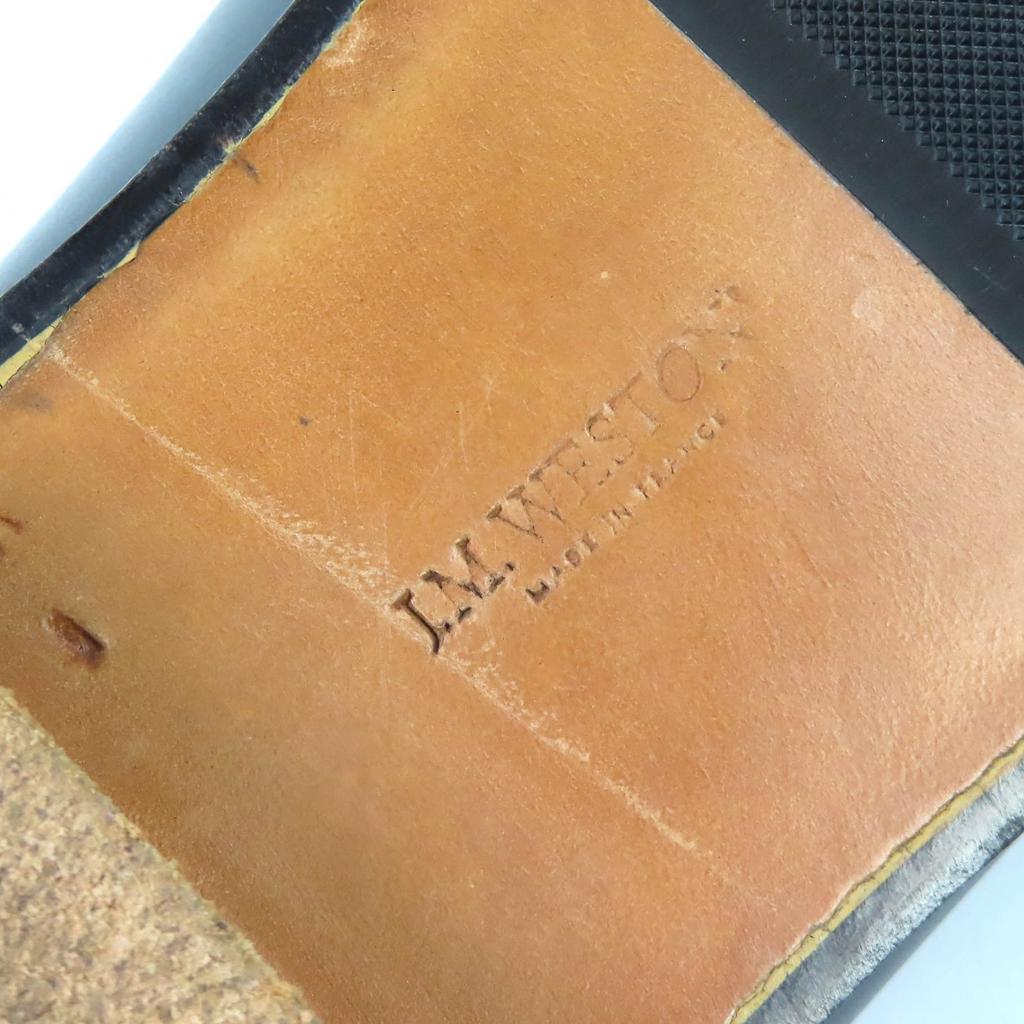 Отличные лоферы J.M WESTON 180 signature Кожаная обувь Темно-синий Шелковый шарф Мужская кожаная Обувь б/у