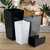 KADAX Flowerpot + Insert 18x36cm Tall Black Gloss
