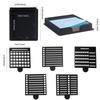 Multi Purpose Sticky Note Holder Set with Template Notepad Dispenser Sticky Note Stencil  Office