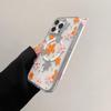 Floral Transparent Magnetic Bow Diamond Lens Case for iPhone 17 Pro Max