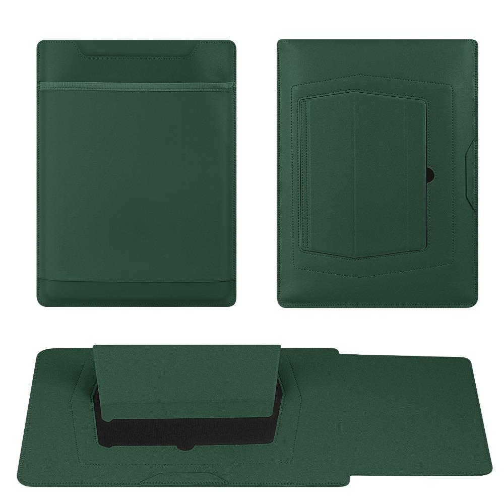 Shockproof Notebook Protective Case Multi-angle Adjustment Leather Pouch for MacBook Pro Office