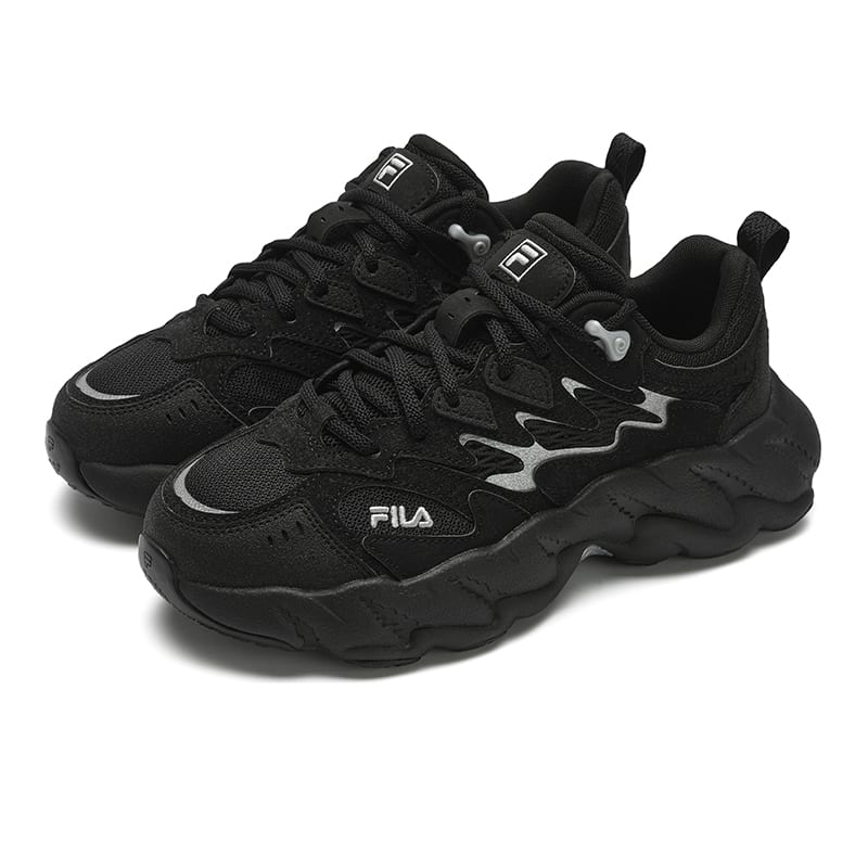 Fila Папоротник 2 Износостойкое Покрытие Низкий Верх Повседневная Обувь Женская Черный F12W511101FBD