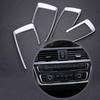 4pcs Car Styling Center Console Dashboard Frame Cover Trim Silver Chrome for BMW 4 3 Series GT F30