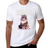 Funny Princess Cat Glasses Goddammit Donut TShirt Basic Plain Short Sleeve Crew Neck Tee