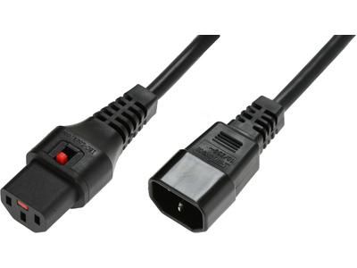 Microconnect Extension Cable C13 Iec Lock To Male C14 5M Black