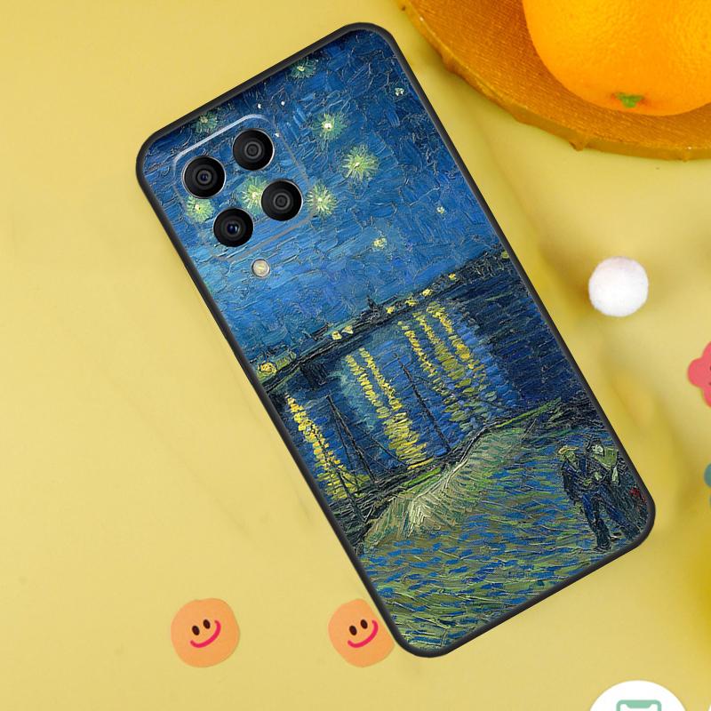 Масляная живопись в стиле Ван Гога для чехла Samsung Galaxy M54 M34 M14 M12 M32 M52 M53 M33 M13 M20 M21 M51 M15 M55 M31s M30s