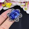 Sodalite Gemstone Handmade 925 Sterling Silver Jewelry Ring Size 8 KG-1669