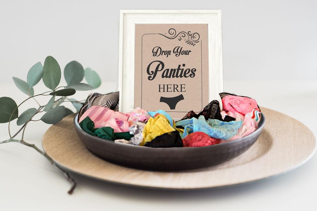 Inkdotpot Девичник Вечеринка Бакалавра Игра с Трусиками Заполните в Стиле Крафт Игра для Девичника 1 ЗнакA    30 Размер