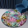 Ethnic Carpets Round Bohemian Mandala Rug Children's Rug For Girl Room Large Floor Mat For Round Coffee Table Living Room