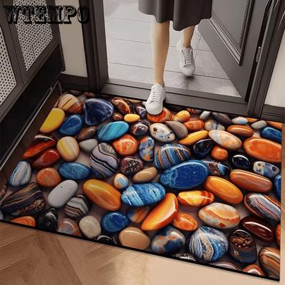3D Коврик-галька для пола, Коврик для ног в ванной, Противоскользящий коврик для пола в ванной, Бытовой коврик для пола