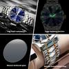New Hot Sale Mens Rotundity Watch Fashion Waterproof Wristwatch Men Stainless Steel Watch Strap Luminous Calendar Quartz Watch