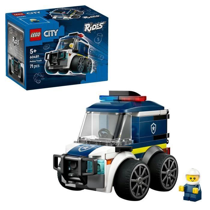 LEGO City 60481 Véhicules - Le Camion de Police - Jeu Créatif des 5 ans - Idée de Cadeau