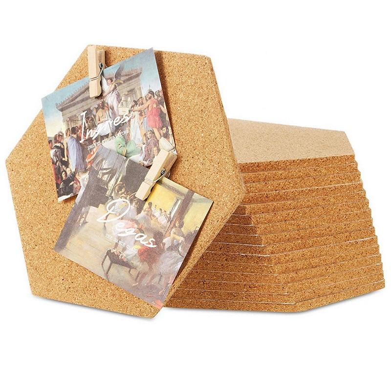 1/2/4/6pcs Cork Board Removable Cork Board for Walls Small Sheet Cork Board Wall Table