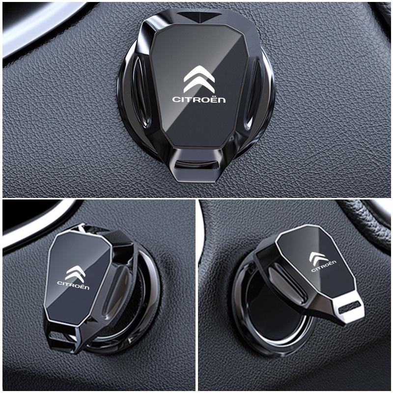 Car Engine Start Button Protective Cover Push Button Stickers For Citroen C3 C4 C5 C1 C2 Berlingo Celysee Xsara Picasso Aircross