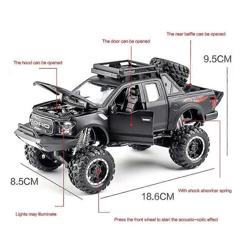 1/32 Kids Pickup Buggy Model Toy For Mini Auto F150 Diecast Alloy Off-road Car Model
