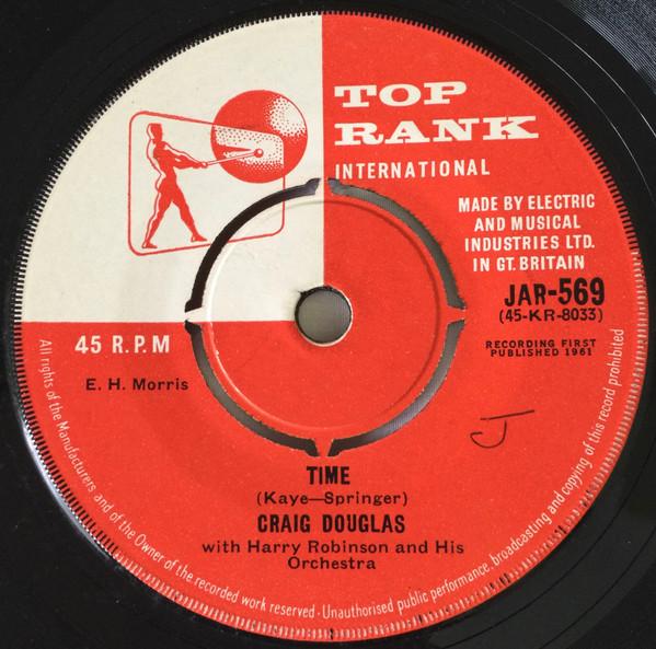 7-дюймовая пластинка CRAIG DOUGLAS 2 Time JAR569 Top Rank Intern 1961 Великобритания Рок Б/у