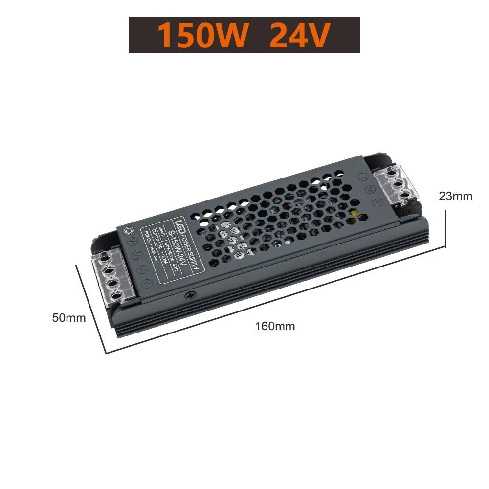 Улучшенный светодиодный драйвер из алюминиевого сплава, бытовой источник питания 12 В/24 В, портативные световые трансформаторы для светодиодной ленты