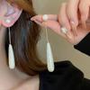 Французский винтаж простые серьги-капли длинные серьги-кисточки капли воды имитация жемчуга для женщин девушек эффектные украшения подарки