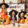 Ghost Figurine Resin Ghost Ornament with Pumpkin Desktop Ghost Sculpture for Halloween Party Table Centerpiece Mantel Cabinet Decoration