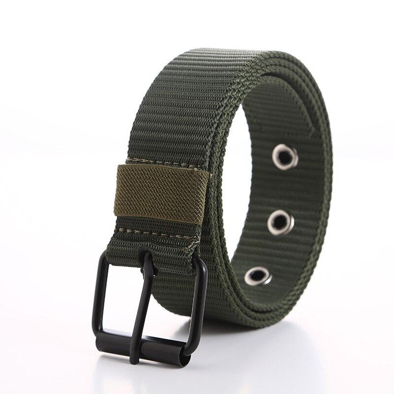 Мужские повседневные ремни, сплошной цвет, простой пояс, металлический ремень с отверстием, черная металлическая пряжка, мужские аксессуары для одежды