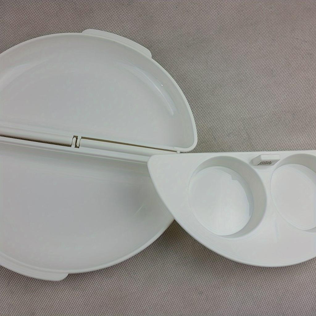 Microwave Egg Cooker Ring Mold, Plastic Omelette Poacher Maker for Breakfast Kitchen