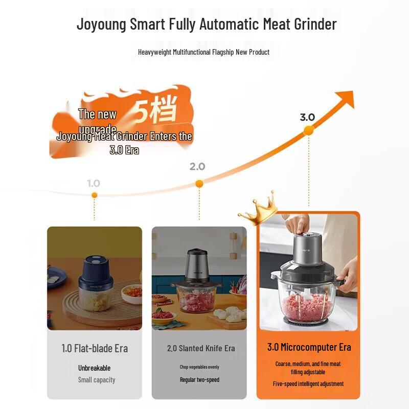 Joyoung 2.6L Electric Meat Grinder CN plug (adapter included)