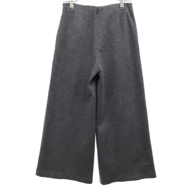 Polo Ralph Lauren Длинные широкие брюки из смесовой шерсти серые Застежка-молния сзади Женские Б/у