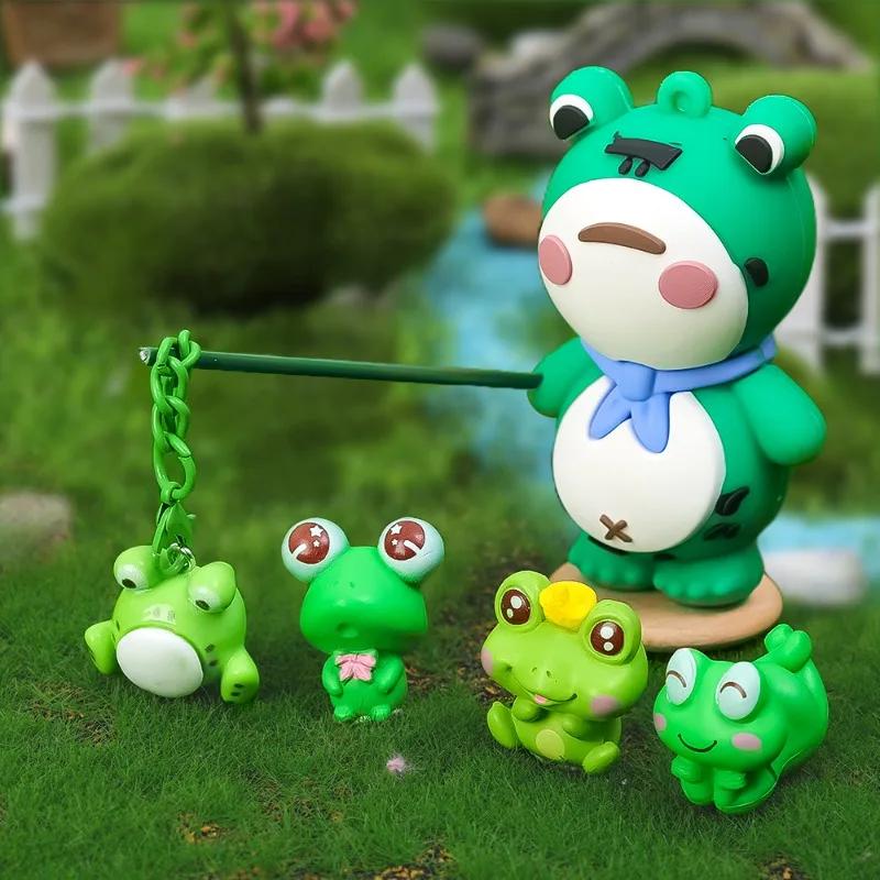 Продажа модных украшений в виде лягушек, украшения в виде маленьких лягушек для приборной панели автомобиля, универсальные украшения для поделок своими руками, декор для сада