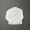 Mens Distressed Denim Shorts With Star Embroidery Retro Streetwear Straight Cut Mid-Rise Casual