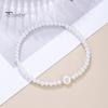 Браслет с алфавитом Алфавиты Изогнутый искусственный жемчуг Эластичный бисер Регулируемый Декоративный сплошной цвет Имя Начальная буква Женский браслет Женские украшения