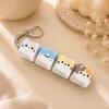 Cute Cat Keyboard Fidget Toy, Crisp Sound,Stress Relief Fidget Clicker Keychain, Creative Keycap Button, for Adults at Work, Travel, Home