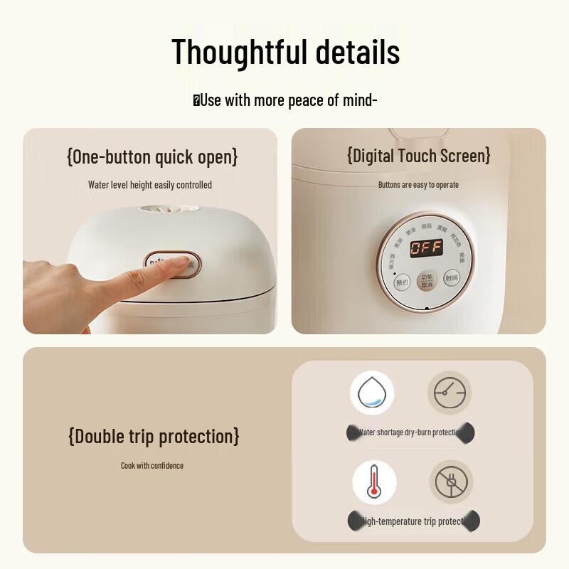 Bear 1.2L Mini Smart Multi-Cooker