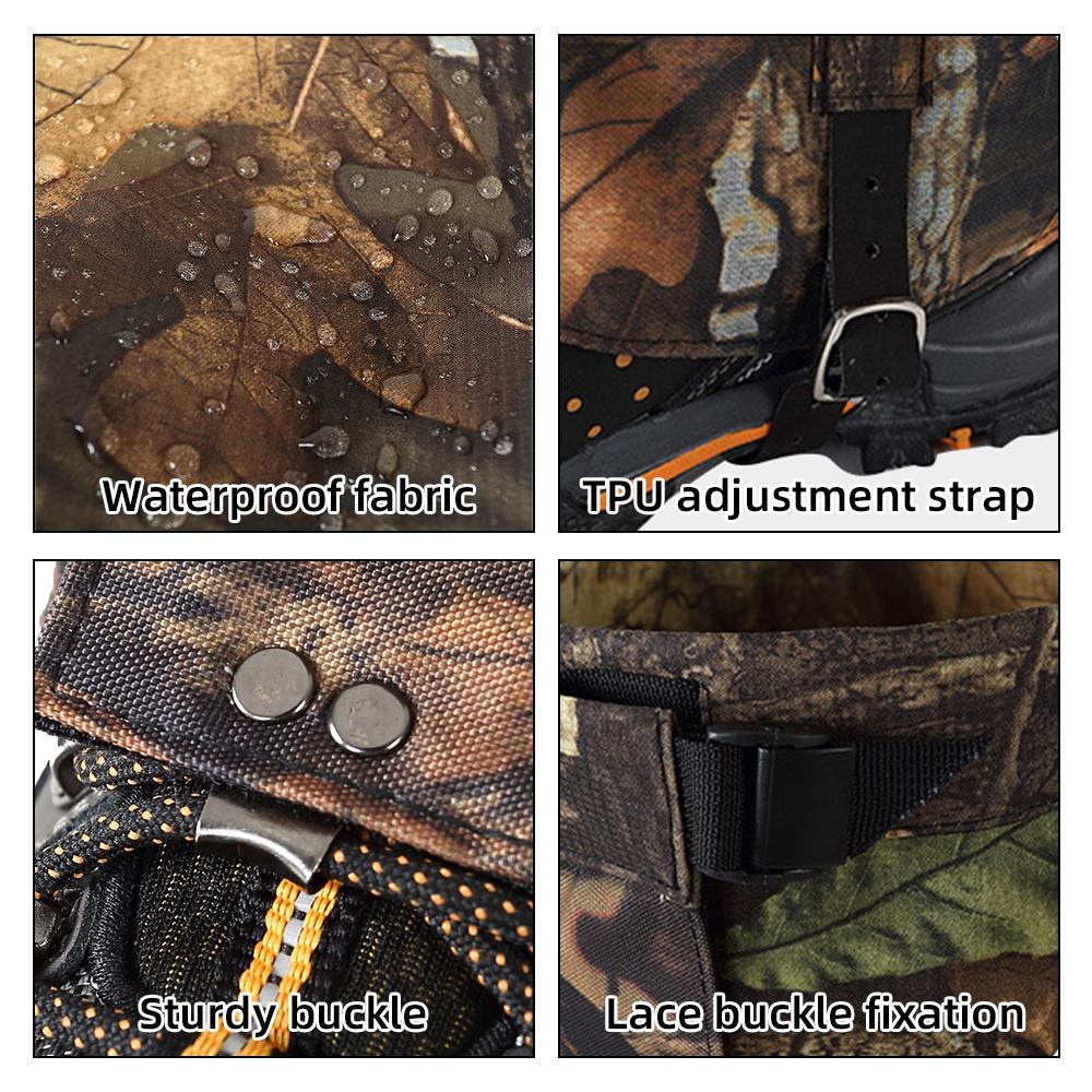 Hunting Leg Gaiters Waterproof Hiking Boot Gaiters Breathable Snow Gaiter