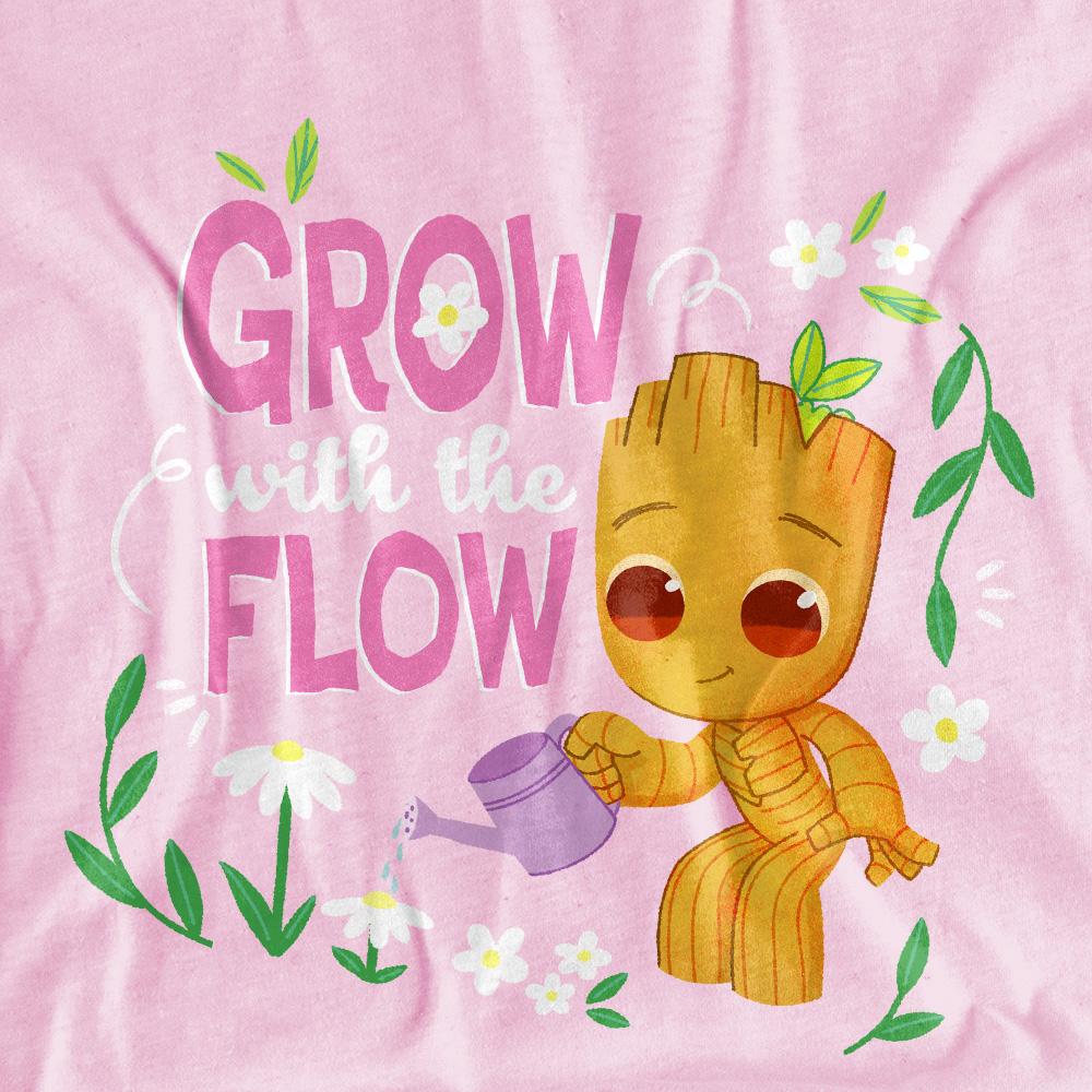 Guardians Of The Galaxy Childrens/Kids Grow With The Flow Groot Flowers T-Shirt