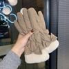 Зимние теплые толстые перчатки, милый плюшевый медвежонок, водонепроницаемая защита для сенсорного экрана, теплые перчатки, снаряжение для катания на лыжах на открытом воздухе.