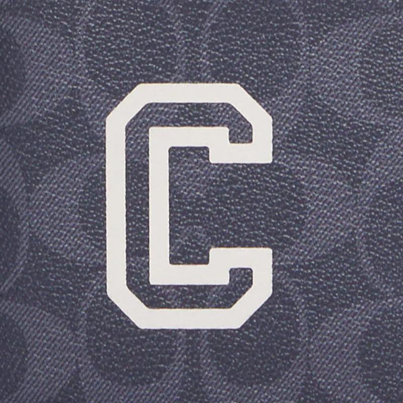 Coach Billfold Wallet 10 Classic Fashion Multi-Card Slot Double Fold Coated Canvas ID Card Holder Wallet Men wallet Denim Chalk-White CB924-QBOIZ