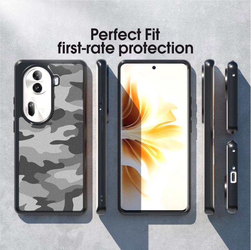 Чехол OPPO Reno 11 Pro Camo: Полное покрытие с ремешком