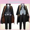 Stray Dogs Bungo Nakahara Chuuya Cosplay Costume Set Halloween Anime Role Play