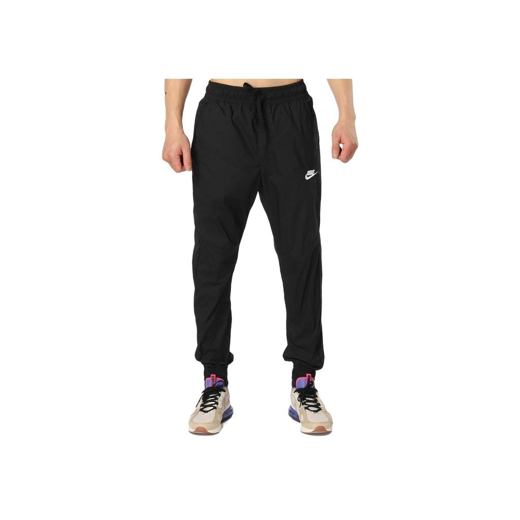 Nike Спортивная одежда Твердые тканые джоггеры Мужские штаны Черные 928001-010