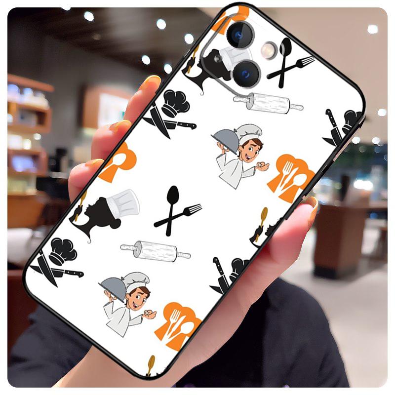 Чехол-кейс для кухонных ножей шеф-повара для iPhone 17 Pro Max 15 14 13 11 12 16 Pro Max mini 15 16 Plus 16e 17 Air Чехол для телефона