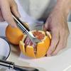 Stainless Steel Orange Peeler Long Handle Citrus Peeler Gadget Citrus Slicer  Kitchen Use